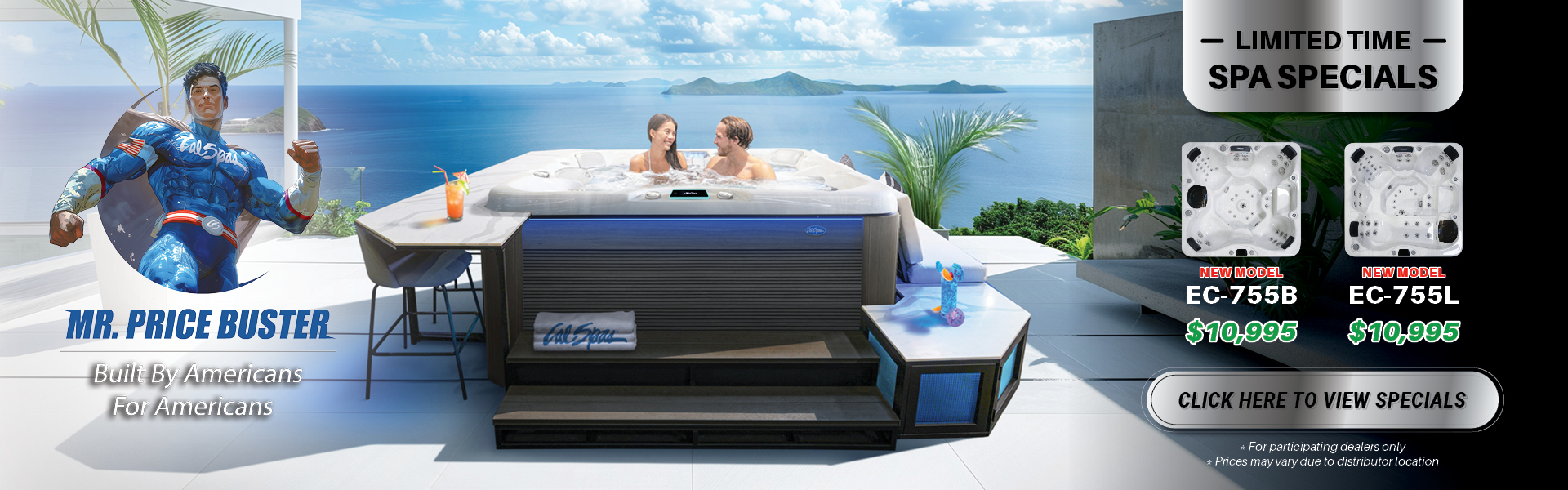 Calspas hot tub being used in a family setting - Asheville